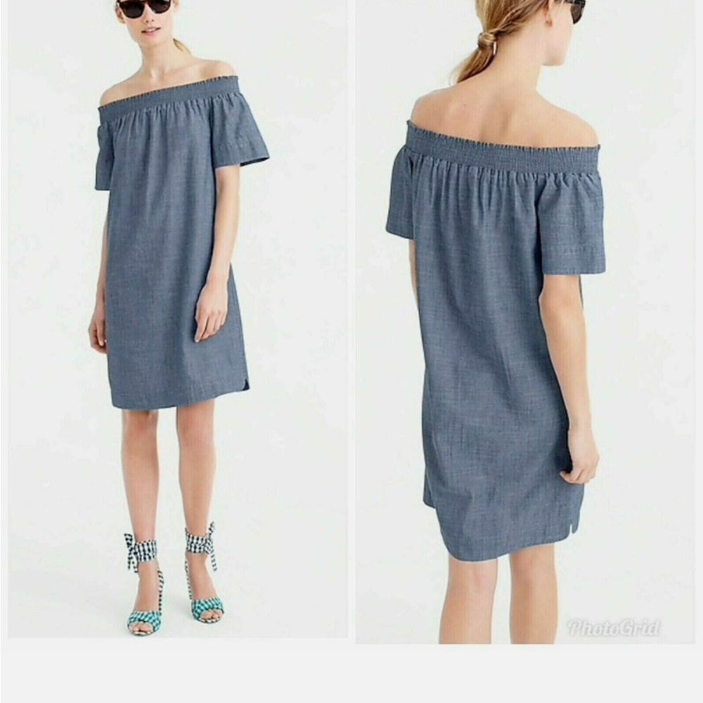 J. Crew Chambray shift dress